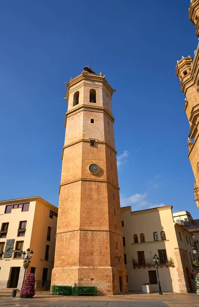 Castellon el fadri gotischer Glockenturm der Kathedrale — Stockfoto