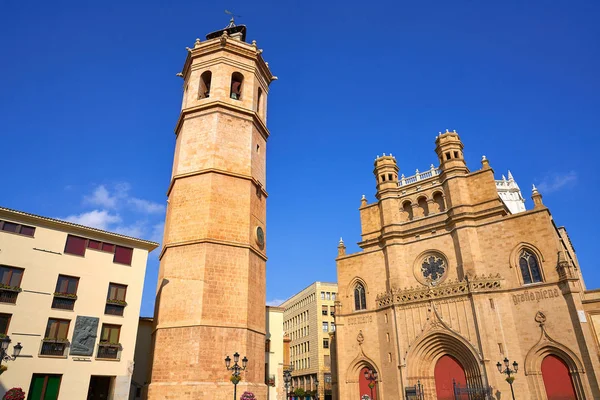 Torre campanario Catedral gótica de Castellón el Fadri —  Fotos de Stock