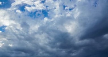 Timelapse dramatik gökyüzü hareket fırtınalı bulutlar gökyüzü