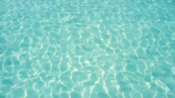 Caribbean Shallow Water Waves Shore Turquoise Aqua Color — Stock Video