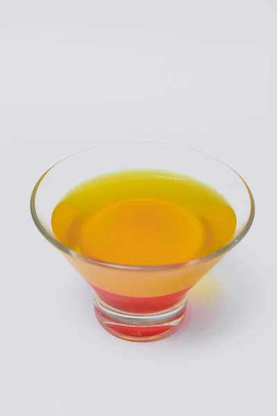 Gelatina Mandarina Jalea Naranja Vaso —  Fotos de Stock