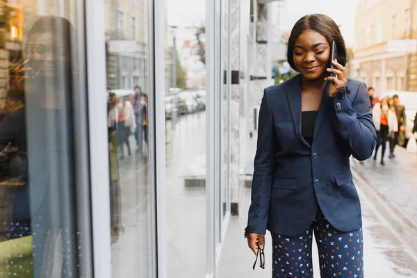 Portraite African American Business Woman — Stock Photo, Image