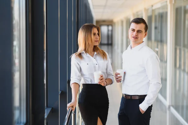 Reunión Empresarios Descanso Para Tomar Café — Foto de Stock