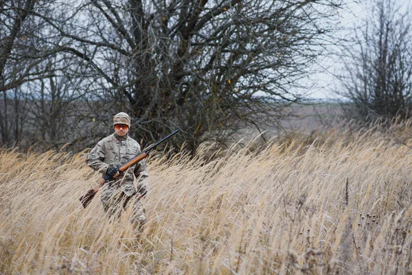 Hunter Uniform Hunting Rifle Hunting Concept — Stock Photo, Image