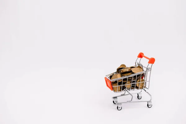 Online Shopping Internet Shop Concepts Shopping Cart Symbol Isolated — Stock Photo, Image