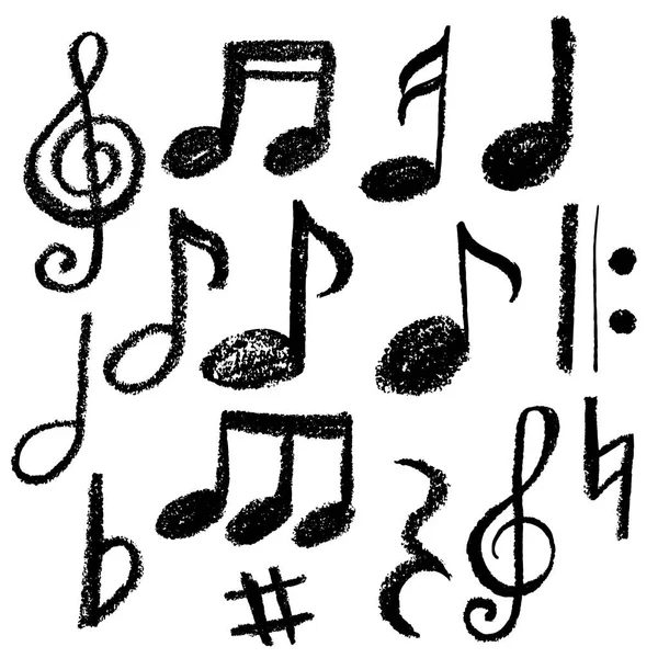 Müzik notaları. vektör illüstrasyonu