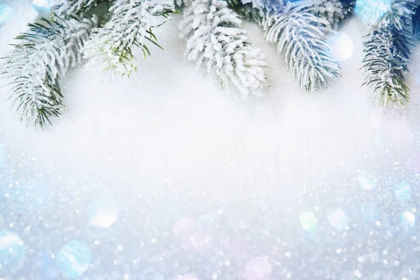 冬季装饰与雪 — 图库照片