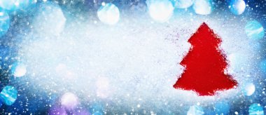 Noel ağacı siluet