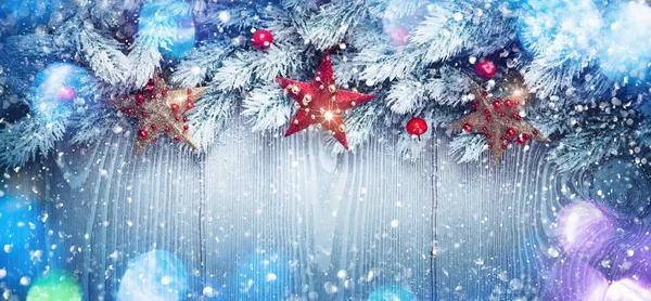 Vánoční dekorace s hvězdami — Stock fotografie
