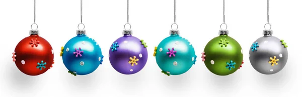 Bolas de colores de Navidad — Foto de Stock