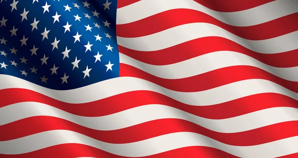 アメリカ合衆国国旗のベクトル — ストックベクタ