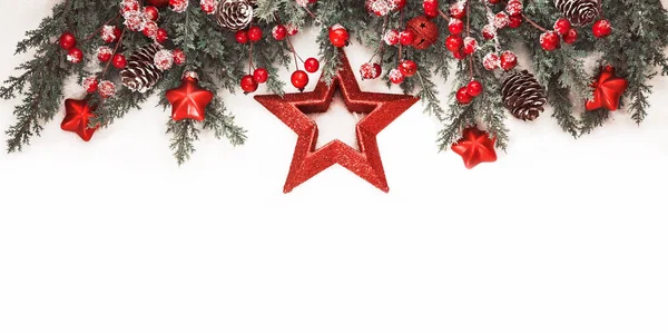 Decoração de Natal com estrela — Fotografia de Stock