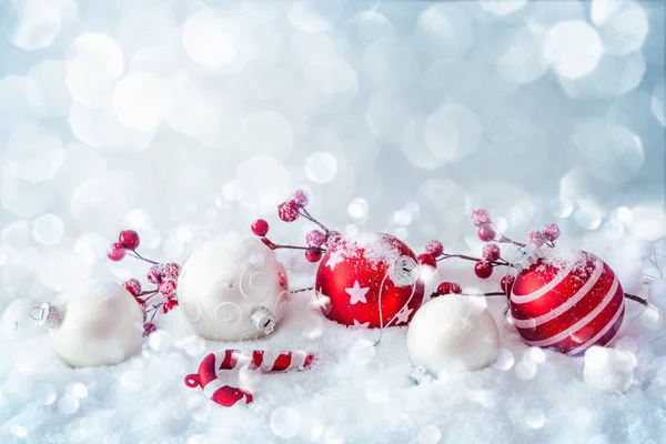 Christmas decorations with balls — Stock Photo, Image