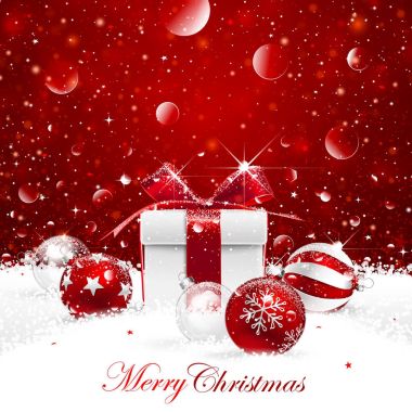 Noel hediye ile topları
