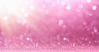 Pembe Glitter pırıltı ile