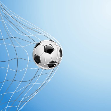 Futbol topu gol. vektör