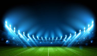 Futbol Arena. Stadyum. Vektör
