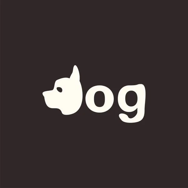 Logo słowo pies — Wektor stockowy