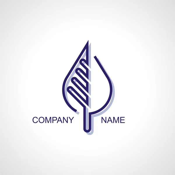 有機の会社のためのベクトルのロゴ — ストックベクタ