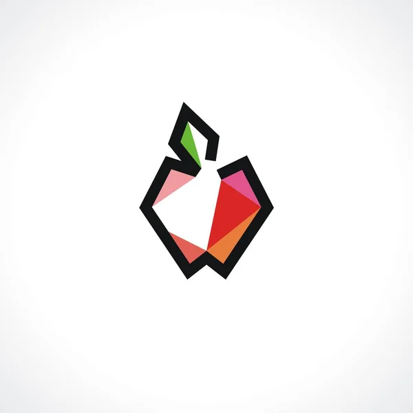 Vector logo apple. — Stock Vector