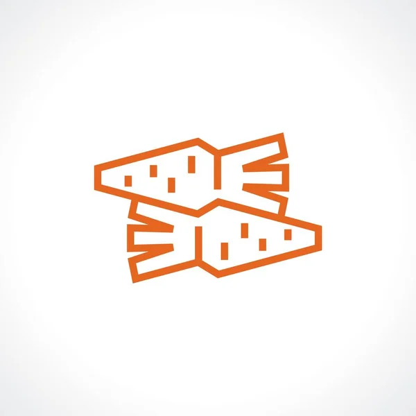 Vetor logotipo cenouras . —  Vetores de Stock