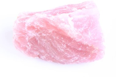 Beyaz arka plan önce Rose kuvars