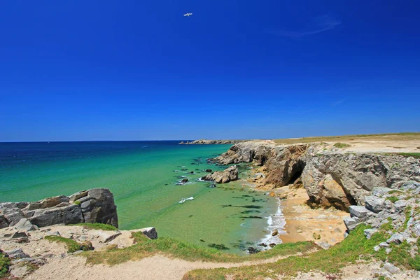 Atlantic coast blue sky France — Stock Photo, Image