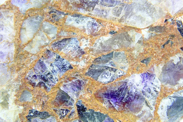 Piedra preciosa mineral de amatista —  Fotos de Stock