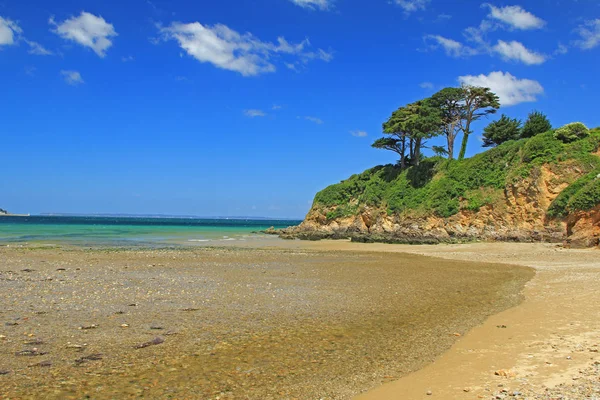 Paisaje en el Océano Atlántico en Bretaña, Francia — Foto de Stock