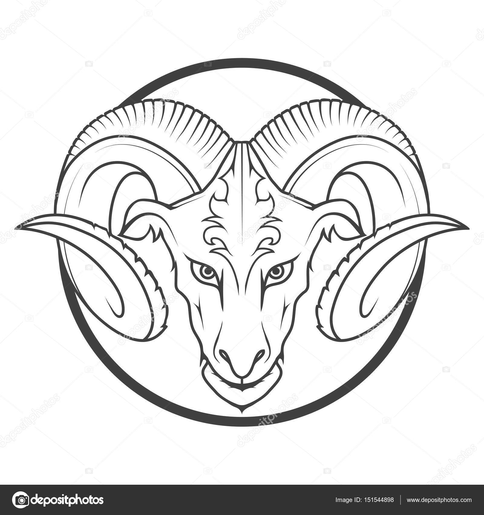 Download Zodiac Aries Fire Ram Pages Coloring Pages