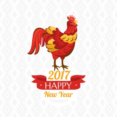 Yeni yıl tebrik kartı.