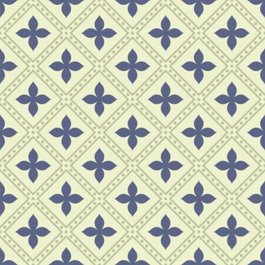 Retro pürüzsüz süs deseni