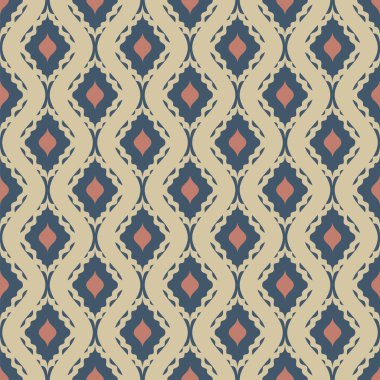 Retro pürüzsüz süs deseni