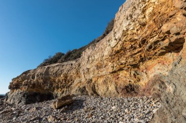 Small cliffs on la Pointe du Payre in Vendee (France)