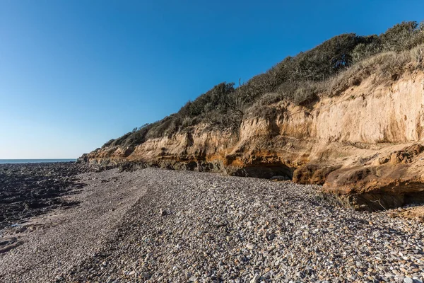 Small cliffs on la Pointe du Payre in Vendee (France)