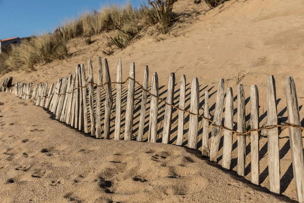 Recinzione sulla spiaggia — Foto Stock