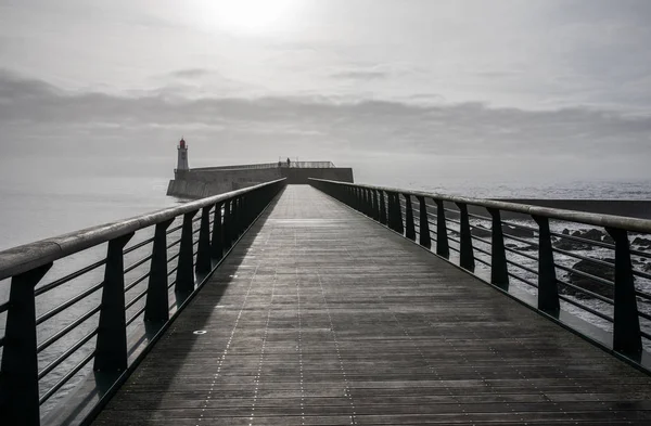 Passarela do molhe de la Chaume — Fotografia de Stock