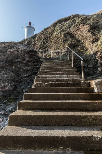 Passi verso il faro di Grosse Terre — Foto Stock