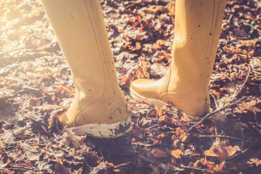 Ölü yaprakları yürüyüş