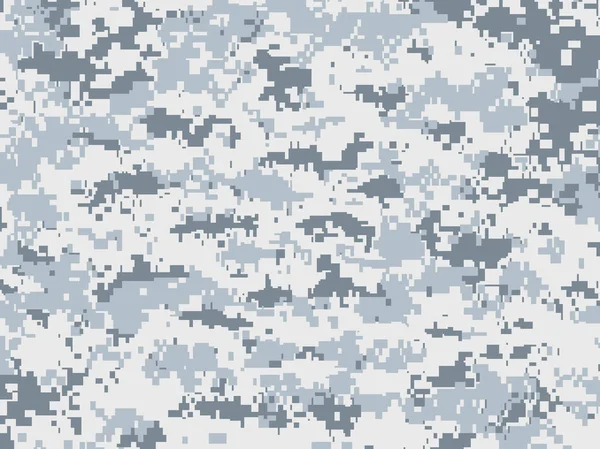 Snow pixels camouflage — Stock Vector