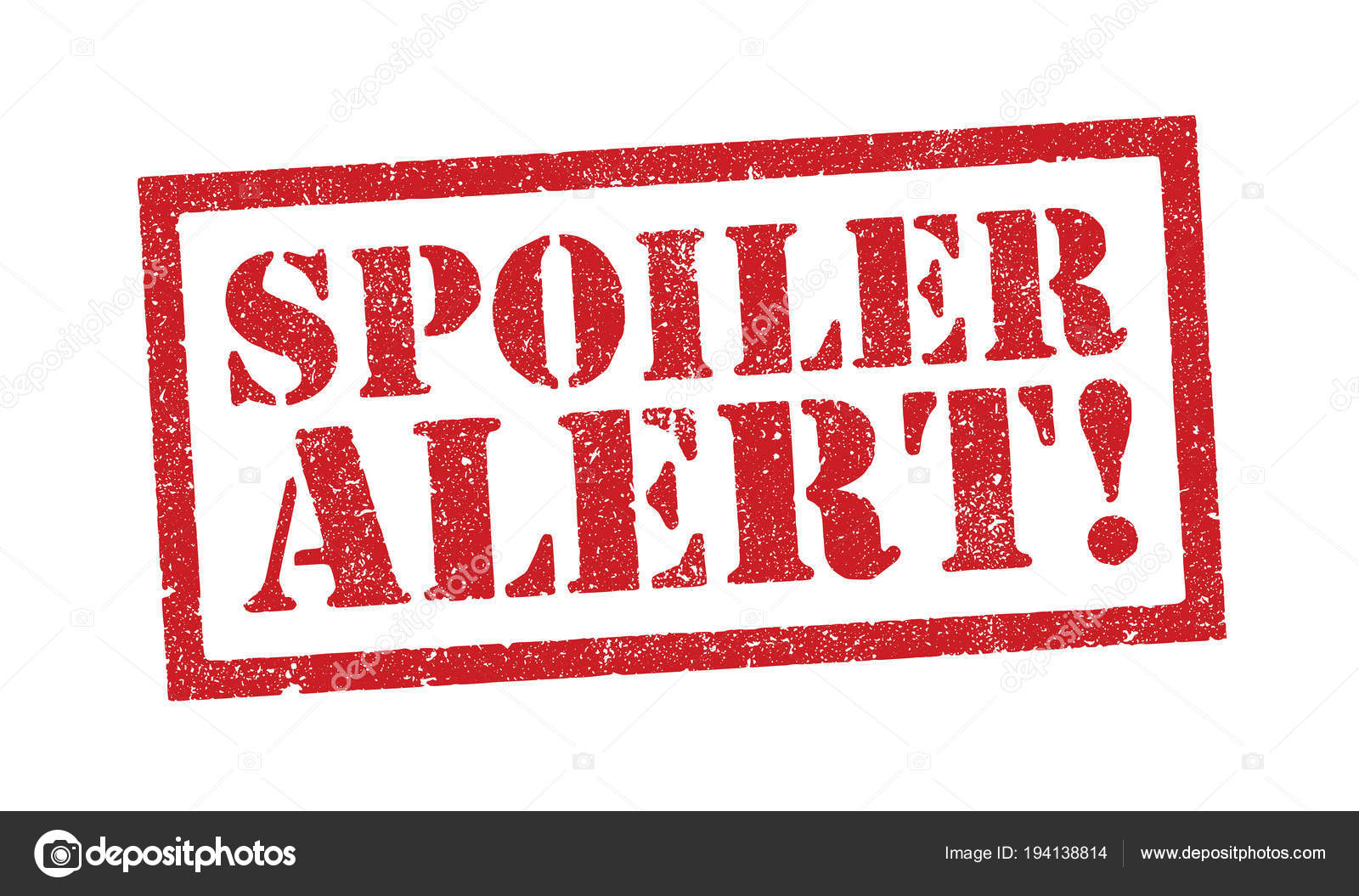Vector Illustration Word Spoiler Alert Red Ink Stamp Stock Vector Image