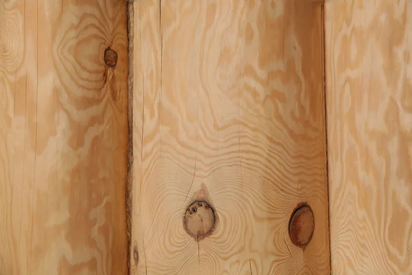 木造ログキャビン壁面質感 — ストック写真