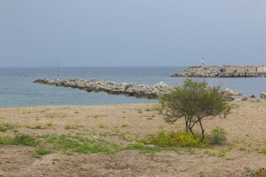 Yunanistan bahar deniz manzarası