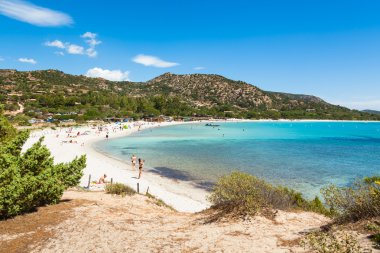 Fransa 'nın Korsika Adası' ndaki Palombaggia Sahili