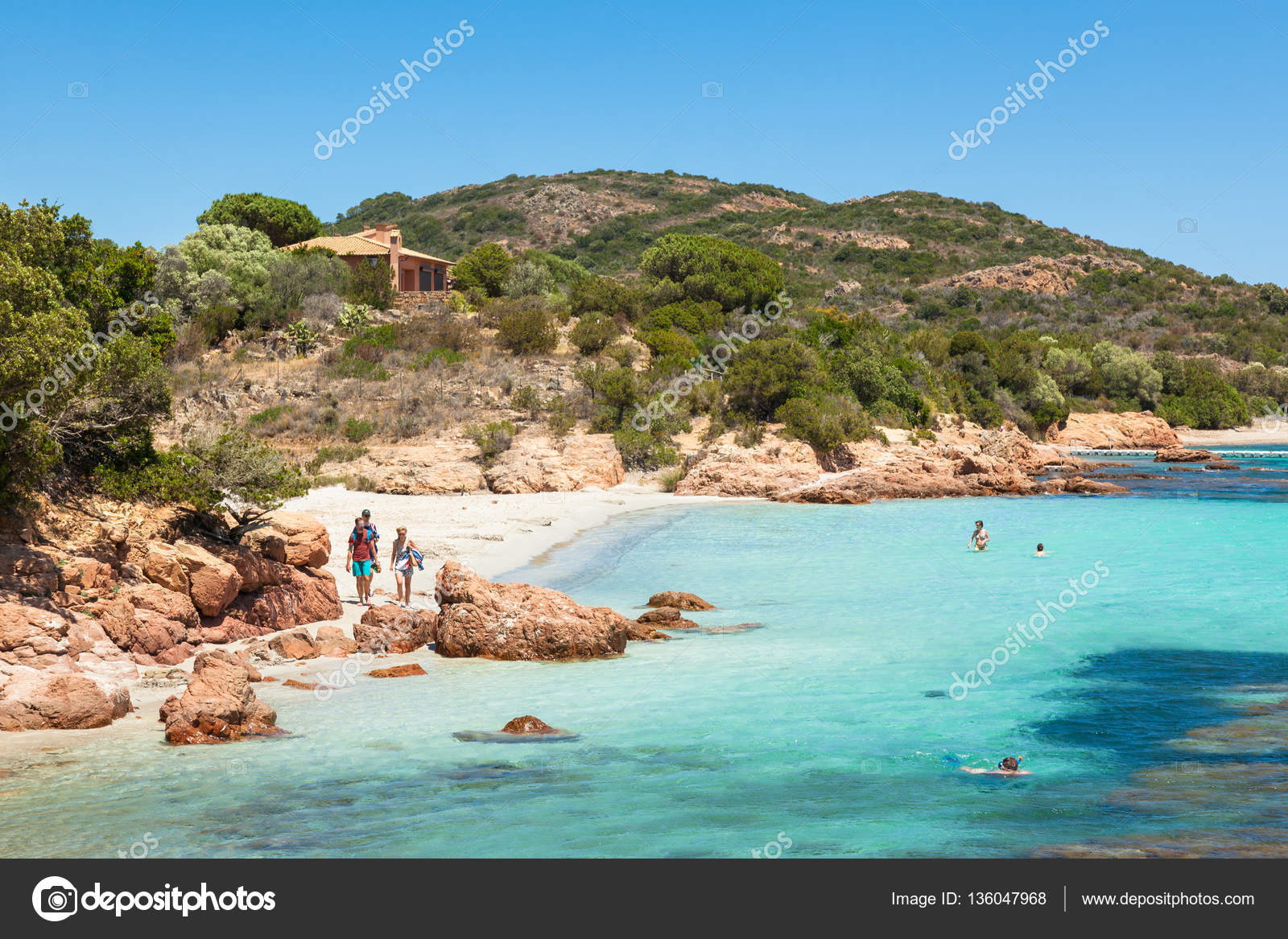 Rondinara Beach In Corsica Island In France Stock Photo