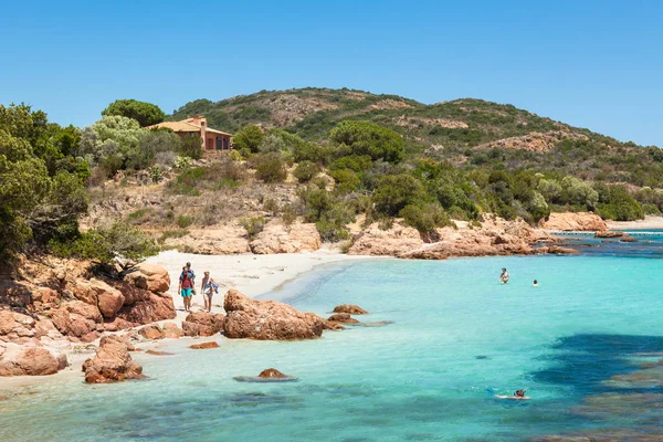 Strand von Rondinara auf Korsika in Frankreich — Stockfoto