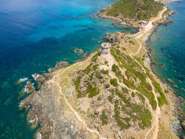 コルシカ島、Fra で出来た血に飢えた島の空撮 — ストック写真