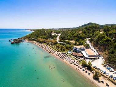 Zakynthos (Zante Porto Zorro Azzurro plaj havadan görünümü) 