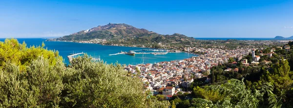 Zante Island, gr Zakynthos kentinin panoramik havadan görünümü