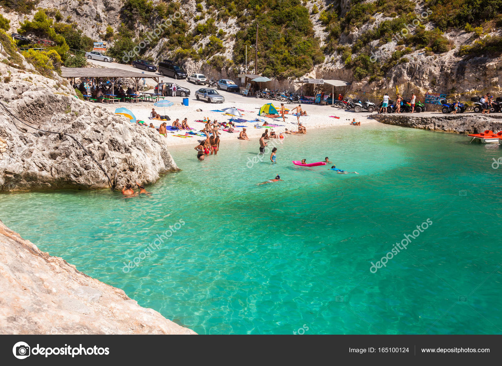 View Of Porto Vromi Beach In Zakynthos Zante Island In